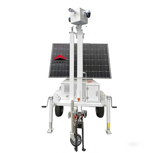 Remolque Solar Plegable con Cámara, Remolque de Seguridad Solar Móvil con CCTV Remoto 24/7, Rápido Retorno de la Inversión para <span class=keywords><strong>Alquiler</strong></span> en Construcción - Product Image 5