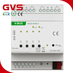 OEM 工厂 KNX/EIB GVS K-BUS KNX 4 折叠 4A 新款 LED 调光器 LED 灯条 RGBW 控制智能酒店 KNX 智能家居系统