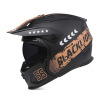 SLKE DOT ECE combinaison détachable 3/4 ATV Cruiser casque Vintage rétro Street Fighter samouraï casque de moto