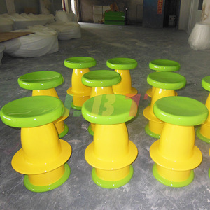 Libit Fiberglass <b>Stool</b> Customized Stackable Home Living Room Furniture - Product Image 3