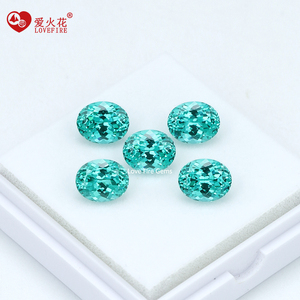 Raiba batu turmalin longgar, batu Lab potongan alami khusus alumunium <span class=keywords><strong>Garnet</strong></span> bentuk Oval sintetik batu graviba YAG - Product Image 2