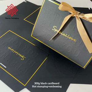 Baoren Eco-Friendly Cardboard <b>Christmas</b> <b>Gift</b> <b>Box</b> for Candy & Scarf Customized Color Rectangular Folding Design OEM/ODM Available - Product Image 3