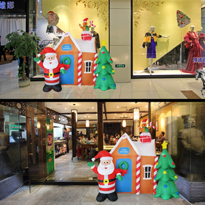 Modelo Inflable de Santa Claus con Árbol de Navidad Iluminado, Decoración Navideña de Alta Calidad 2026 - Product Image 5