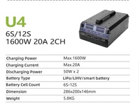 Pengisi Daya Baterai Lithium Drone 6S-14S Dual-channel Pengisian Cepat Smart Balancer untuk Baterai Pesawat Model Pertanian 2400W