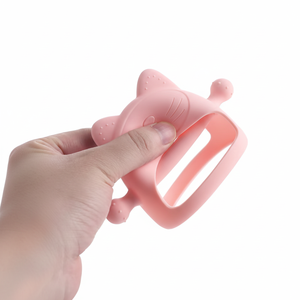 Guante de silicona para recién nacido, sin BPA mordedor juguete, chupete de mano con forma de gato bebé para masticar Molar infantil, juguetes de enfermería, accesorios para bebés - Product Image 1
