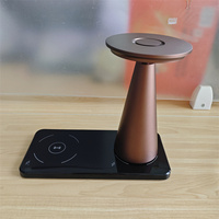 Lampe de table sans fil à commande à distance en alliage d'aluminium avec écran tactile pour restaurant, hôtel, maison, éclairage décoratif