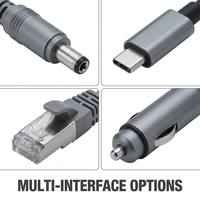 Cable de Alimentación CC Personalizado YUEEYOUNG, Encendedor de Cigarrillos, USB-C a CC, Cable Ethernet RJ45 para Aplicaciones Industriales y Automotrices OEM