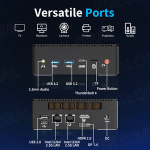 Eglobal Ai Gaming Mini Pc <span class=keywords><strong>Intel</strong></span> Ultra 9 185H 7 155H Bliksemschicht <span class=keywords><strong>4</strong></span> 2X2.5G Lan 2xpcie4. 0 Windows 11 Quad Nieuwe Desktopcomputer - Product Image 2