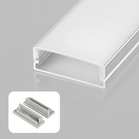 Profilé en aluminium pour éclairage LED, profilé en aluminium en forme de U avec diffuseur