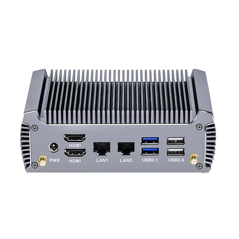 팬리스 AMD 미니 PC R-yzen 7 5825U 4800U 게임용 미니 컴퓨터 Windows11 듀얼 LAN 방화벽 라우터 2 * HDMI2.0 NVMe DDR4 WiFi6