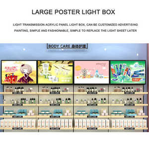 Tủ trưng bày mỹ phẩm kim loại theo phong cách hiện đại, kệ trưng bày cửa hàng và kệ - Product Image 2