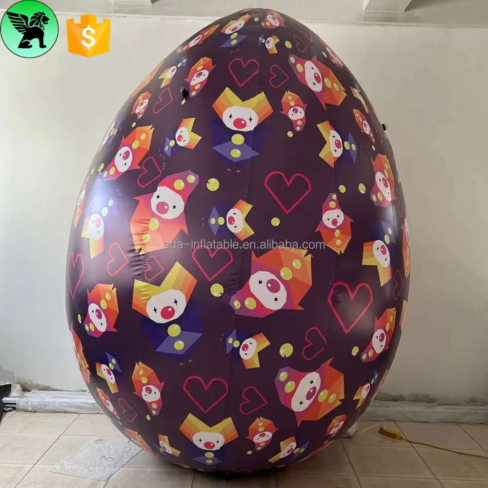 Holiday Tổ Chức Sự Kiện Đảng Inflatable Với Ánh Sáng LED Lễ Hội Tùy Chỉnh Trang Trí Inflatable Egg Đối Với Lễ Phục Sinh Bán A9231