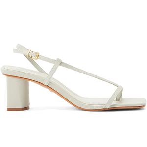 Commercio all'ingrosso del marchio di moda estate bianco basso <span class=keywords><strong>tacco</strong></span> <span class=keywords><strong>medio</strong></span> quadrato pelle Pu scarpe da <span class=keywords><strong>donna</strong></span> <span class=keywords><strong>sandali</strong></span> da <span class=keywords><strong>donna</strong></span> - Product Image 4