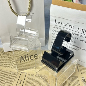 Estuche de exhibición de relojes acrílico transparente con logotipo personalizable, expositor de relojes de mostrador, caja de exhibición de relojes de marca - Product Image 3