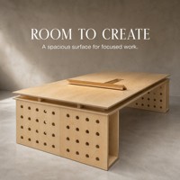 Bureau commercial en bois de bouleau, style marin, moderne, simple, multifonctionnel, sur mesure, poste de travail informatique pour immeuble de bureaux