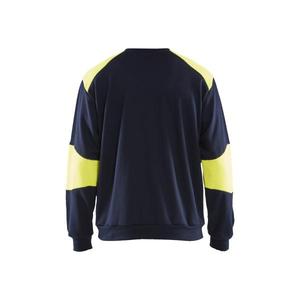 BLAKLADER-Sweat-shirt résistant aux flammes XXXL 345817628933 Bleu marine/jaune-WORKWEAR RÉSISTANT AUX FLAMMES EAN 7330509726389 - Product Image 2