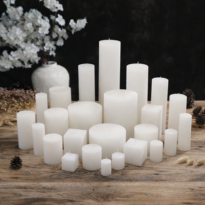 Velas de Pilar Blancas sin Perfume, Velas de Cera de Larga Duración para Bodas, Decoración del Hogar, Ceremonias Religiosas, Eventos Festivos, Iluminación de Mesa - Product Image 2