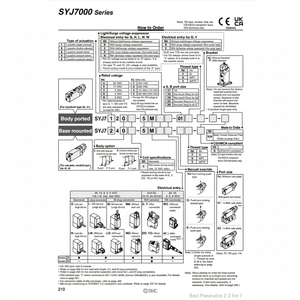 Produit de vannes de commande SYJ7340-5HZ d'électrovanne pneumatique SMC - Product Image 1