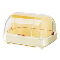 Organisateur de tasses classique en plastique PP anti-poussière avec plateau de récupération des gouttes, moulé par injection, transparent, support pour service à thé, compatible lave-vaisselle, pour vaisselle