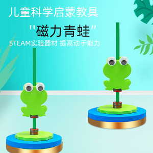 Grenouille à rebond magnétique en EVA, 165x100mm, pour expériences scientifiques en maternelle, jeu éducatif, apprentissage des technologies, petite physique pour les élèves - Product Image 2