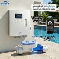 Clorador de Sal Inteligente 3 en 1 con WiFi y APP, 15-50 Galones/10000-60000 Galones, Impermeable IPX7, Autolimpiante, con Certificaciones CE\ETL\RoHS\FC para Piscinas