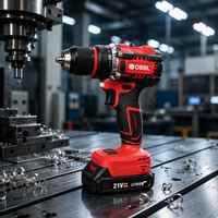 Perceuse sans fil Li-ion OBBL OB-7130 21V, 0 à 2000 tr/min, 50 Nm, mandrin 10 mm, perceuse électrique pour la rénovation domestique, prix d'usine