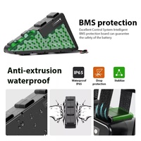 Batería Triangular Impermeable de 52V 30ah para Bicicleta Eléctrica, Batería 18650 para Bicicleta de Montaña, Venta al Por Mayor de Fábrica