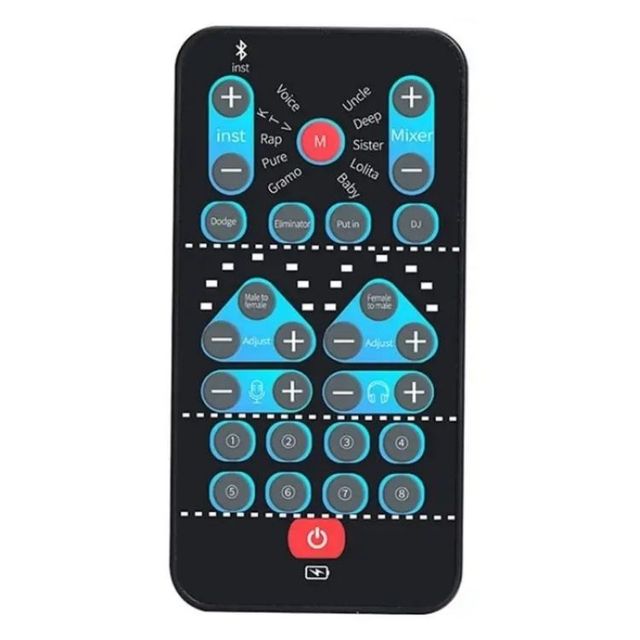 Original Factory Portable M10 Mobile Computer Sound Card Mini Voice K Song Recording Wireless Voice Changer Device for Mobile
