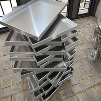 Plateaux rectangulaires en aluminium de qualité alimentaire personnalisés, plaques de cuisson en acier inoxydable, moules à gâteaux pour four