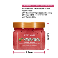 Exfoliante Corporal de Azúcar de 500 ml, Limpia la Piel, Exfolia, Nutre la Epidermis, Mejora la Aspereza, Ilumina, Reduce los Poros, Cuidado Corporal