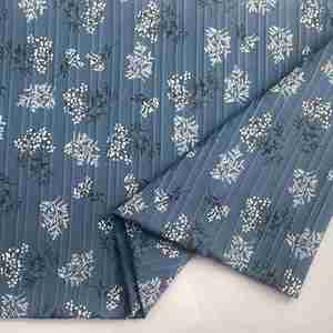 Trong Kho Thoáng Khí 100% Polyester Sóng Sọc Vải Với Sơn Mài Tạo Bọt In Cho Thời Trang Phụ Nữ Hàng May Mặc - Product Image 4