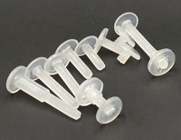 Fixation à vis en plastique transparent acrylique POM pour affichage POP, vente directe d'usine