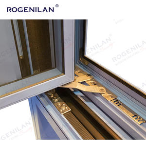 Rogenilan Fenêtre à battant à charnière personnalisée résistante aux ouragans Fenêtres inclinables et tournantes en verre et aluminium avec écran - Product Image 6