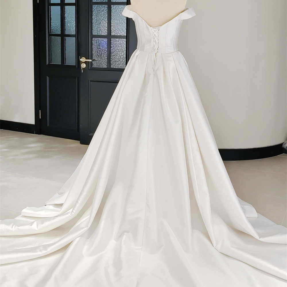 Jancember RL339 Factory Handmade Women Wedding White Court Train Lace  Bridal Dress| Alibaba.com