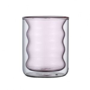 Tasse à double paroi en verre pour lait, thé, café, jus, avec couche intérieure colorée, isolante et anti-brûlure - Product Image 4