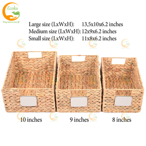 Handmade Munti Function Woven Pantry <b>Baskets</b> Woven Wicker Kitchen Organizers with Handles <b>Cheap</b> Price from Vietnam - Product Image 4