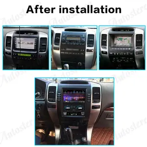 10.4'' Vertical Screen 4+64GB Android Car Multimedia Player Radio GPS Navigation For Toyota Prado 120 2002-2009 With Carplay DSP