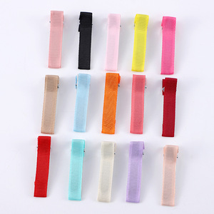 Simple Colorful Fabric Covered Duckbill Hair <b>Clip</b> 5 Cm For Women Daily Use Headwear - Product Image 1