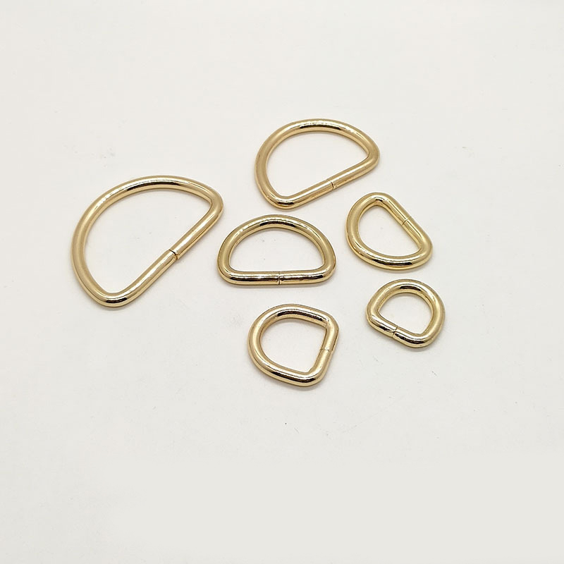 Wholesale D Ring Buckle Customized Hardware Decoration Metal Strap Open D Ring for Bag Accessory