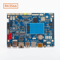 RK3566 Carte principale simple Quad-core 64 bits RS232 RS485 Port SATA SSD 4G LTE WIFI Double écran LVDS pour Android Ubuntu Linux RK3566