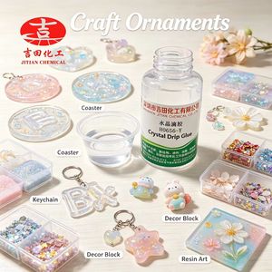Résine époxy transparente H0656-Y 3:1 AB à faible bullement, anti-jaunissement, colle de moulage dure <span class=keywords><strong>pour</strong></span> bijoux DIY et revêtement de table en résine - Product Image 6