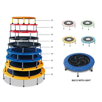 Trampoline rond pliable personnalisable et coloré pour intérieur et extérieur, mini trampoline de fitness pour enfants et adultes