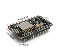 Placa DE DESARROLLO NodeMCU Lua WiFi IoT basada en ESP8266 con chip USB CP2102, compatible con proyectos Arduino y Smart Home