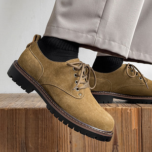 Botas de Trabajo de Cuero para Hombre, Estilo Retro, con Suela Gruesa, Elegantes y Modernas, Novedad 2026 - Product Image 5