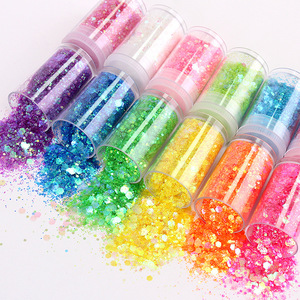 2026 Eco-friendly Non-Toxic Christmas Gel Nails Reflective Shinning Laser Pigment Gold Silver <strong>Red</strong> Green Blue <strong>Glitter</strong> Factory - Product Image 6