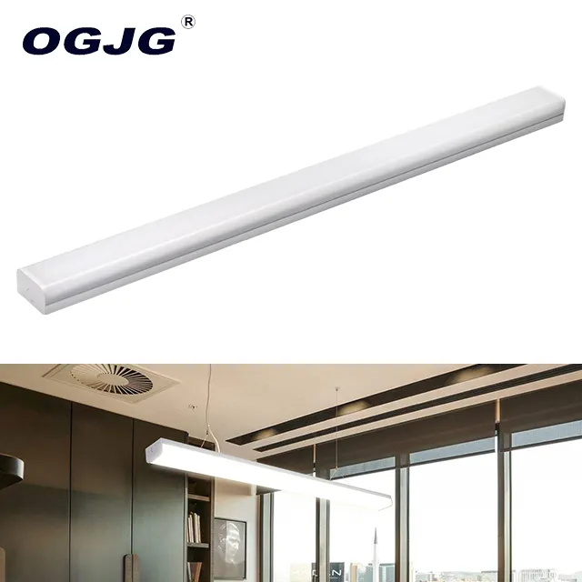 Shop Lights 4ft OGJG 2ft 4ft 5ft White Fluorescent Office Shop Aluminum Profile Strip Fixture Ceiling Led Batten Light