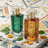 Flacons de parfum en verre de 100 ml, design rectangulaire moderne, unique, élégant et luxueux, fournisseur Anding.