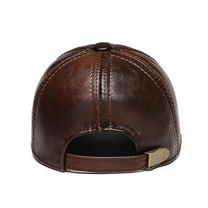 Gorra de Béisbol de Cuero Importada Personalizada, Diseño Delgado de 6 Paneles, Estilo Deportivo Vintage, Transpirable, Moderna, Personalizable con Estampado - Product Image 4