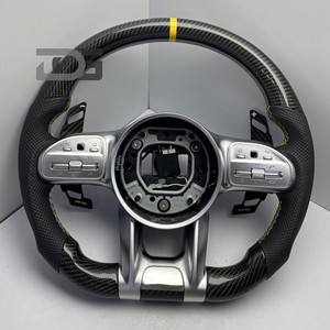 Volant en fibre de carbone pour Benz Classe A, C, E, S, G, V, C63, A45, E43, GLC, GLE, <span class=keywords><strong>CLA</strong></span>, W205, W223, W213, W206, W211, W207, W222, W219, AMG GT - Product Image 1