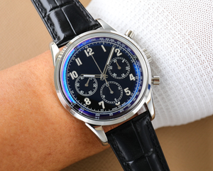 Reloj de Lujo de Alta Calidad para Hombre Philippe con Correa de Cuero, Caja de Metal, Movimiento Shanghai, Estilo Ejecutivo y Mecánico - Product Image 2